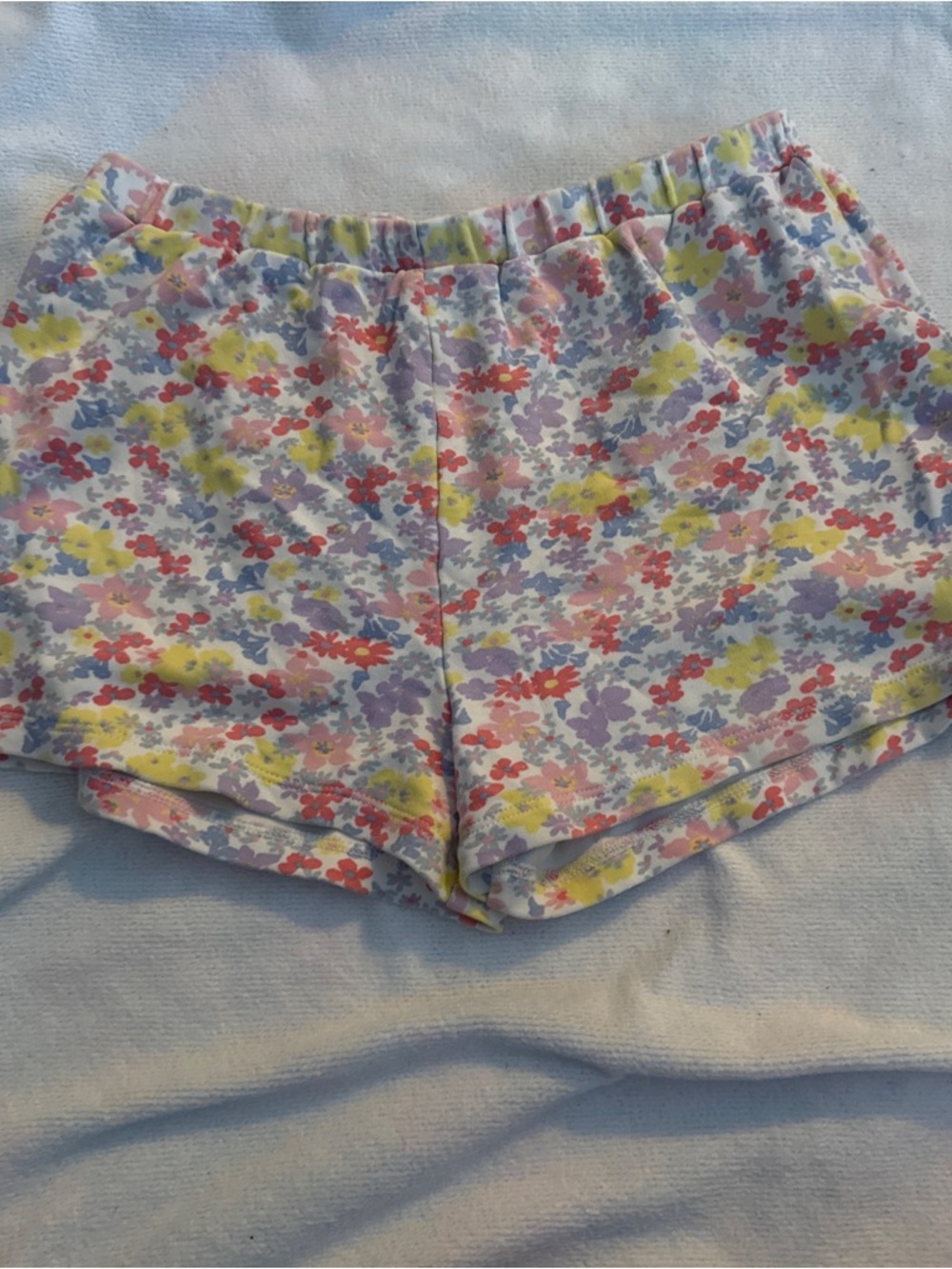 The Beaufort Bonnet Company Floral Elastic-Waist Shorts - Pink, Yellow, Purple